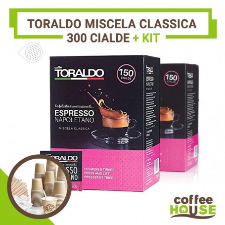 OFFERTA TORALDO CLASSICA 300 CIALDE + 1 KIT 150